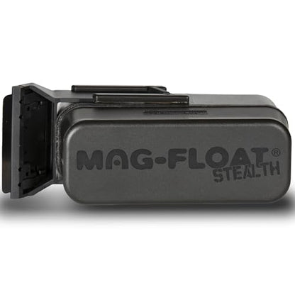 Mag-Float Medium Black Stealth Glass Magnet Aquarium Scraper Cleaner with Blade - Floating Magfloat Magnetic Cleaning Tool - size: Medium