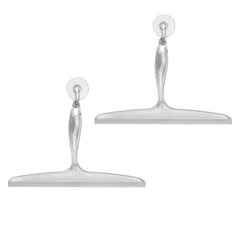 iDesign Bathroom Plastic Shower Squeegee with Wall Hook - Set of 2 - Clear - color: Clear, style: Pack of 2