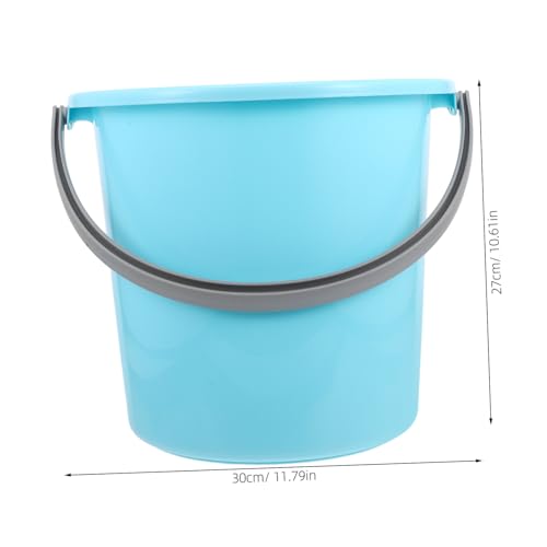 Multipurpose Plastic Bucket with Handle Portable Household Cleaning Bucket Durable Water Container for Laundry Gardening Camping and Outdoor Use