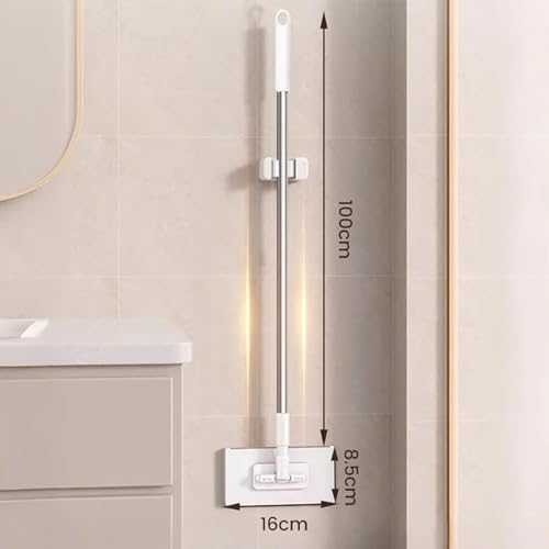 Expanlarge Mop, Clip to Grip Mop, Snap Grip Mini Mops, Cleaning Mopes, No-Touch Disposable Small Mopes,Retractable Gap Dust Cleaner Flat Mops with Locking Head & Sweeping Cloths,40inch Locking Handle - color: 1*mop+5*cloth