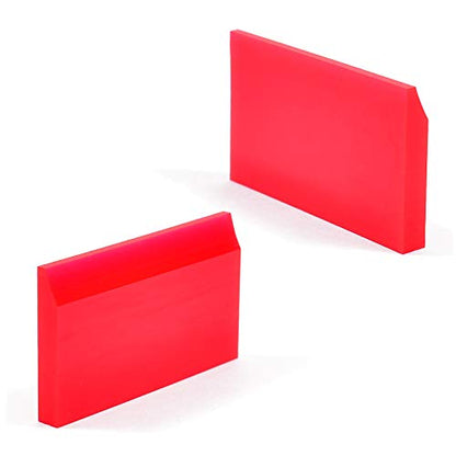 2-inch Extra Small Rubber Squeegee Flexible and Soft Non Scratching for Resin 3D Printing Cleanup, Car Rear Glass Cleaning, Mirror Cleaning, Window Tint Films, Pack of 3