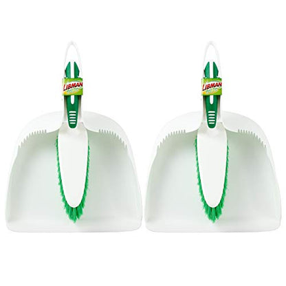 Libman Dust Pan and Brush Set | Portable Cleaning Brush | Mini Broom and Dustpan | Handheld | 2-Pack