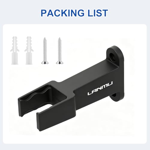 LANMU Wall Mount Holder Compatible with Shark Steam Mop Models S8001, S8002BRN, S8201,S2001, S3501, S1000, Space-Saving Storage Rack