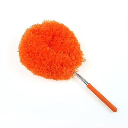 Duster Mop with Extension,Dust Mop Reusable Fan Cleaning Tool for Home, Car, Office, Blades, Windows, Glass Furniture,Orange - color: Orange