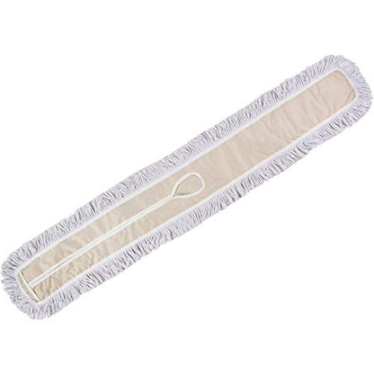 60 Inch Commercial Dust Mop Replacement Head – Reusable Cotton Dust Mop Refill for Floor Cleaning and Janitorial Use - size: 60'' X 5''