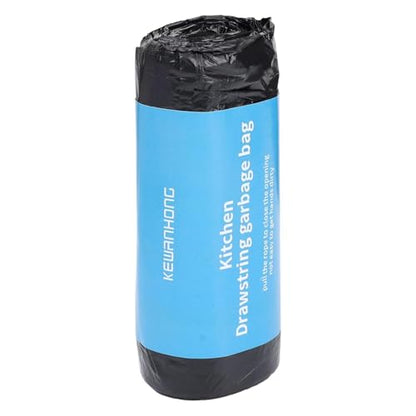 20 PCS/Ultra Large Size Trash Bags Thickened Leak-proof Waste Bag Tear-resistant Drawstring PE Waste Bag, 61 * 70cm, Black - color: Black
