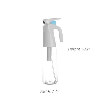 Refillable Fine Mist Spray Bottle for Plants – 300ml (10oz) Water Mister for Gardening, Cleaning & More (White) - color: White
