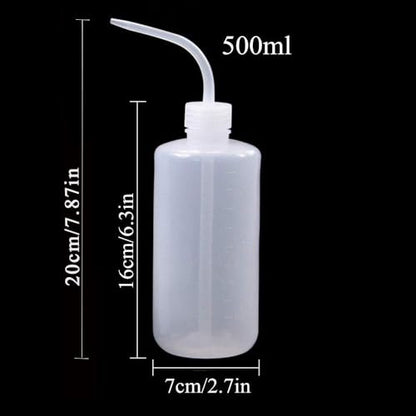 2pcs 500ml/17oz Safety Wash Bottle - Green Plastic Squeeze Bottle for Medical Label Soap Cleaning - size: 2x500ml