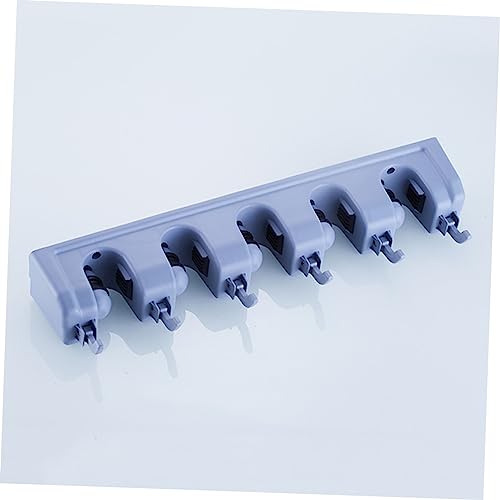 Mobestech Wall-mounted Mop Stand Bathroom Organizers for Holders Hook Wall Storage Organizer Kitchen Mop Broom Holder Over The Door Organizer Wall Mounted Storage Tool Storage Rack Blue