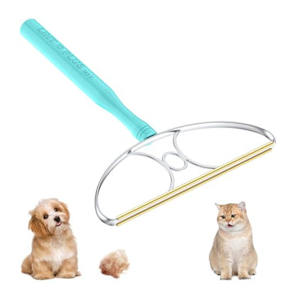 9"-Blade LINTPLUS Pet Hair Remover Max for Large Areas x2 Bigger Than Pro(Carpet Scraper) - Deep Cleaner Pro Pet Hair Remover Multi Fabric Carpet Lint Remover & Dog and Cat Fur Carpet Rake