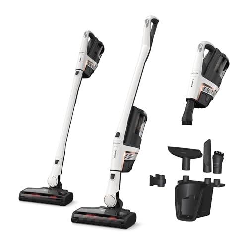 Miele Triflex HX2 Self-Standing Cordless Stick Vacuum Cleaner, 60 min runtime, Lotus White / Rose Gold
