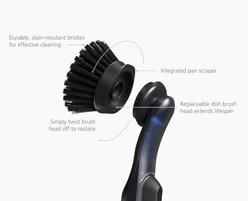 Joseph Joseph SinkTech Refillable Soap-Dispensing Dish Brush with Replacement Head - style: Soap dispensing Brush