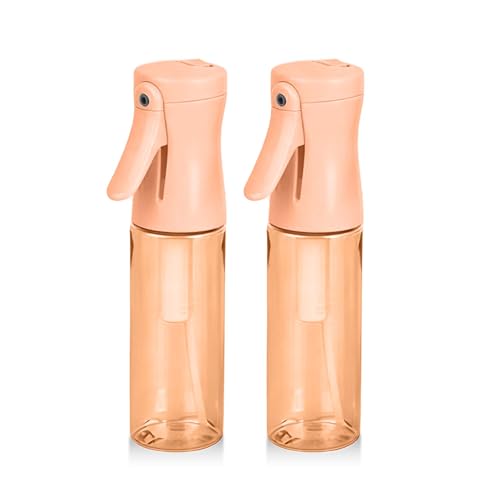 Spray Bottle for Hair, 2 Pack 95ml Small Continuous Water Mist Spray Bottle, Ultra Fine Mist for Face, Hairstyling, Salon, Cleaning, Toners, Hydration & Makeup, Travel Size Leak-Proof Bottles Orange - color: Orange, size: 95ml-2 Pack
