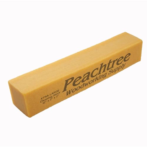 Abrasive Cleaning Stick Sandpaper Cleaner | Remove Dust and Debris from Sanding Belts & Discs | Xtra Large Natural Rubber Cleaning Block for Woodworking | 2" X 2" X 12" (Xtra Large) - size: Xtra Large