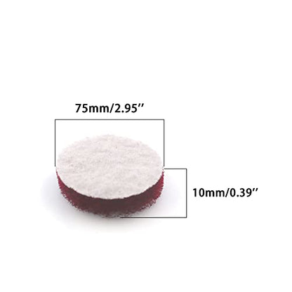 Heavy Duty Scour Pads, Non-Scratch Scrub Sponges, ULIFESTAR 5PCS Dish Scrubber Scouring Pads, Dual-Sided Reusable Household Scrub Pads for Dishes,Dish Cleaning Tool,Kitchen Scrubbers & Metal Grills - size: 75mm/3''Red 320-400grits