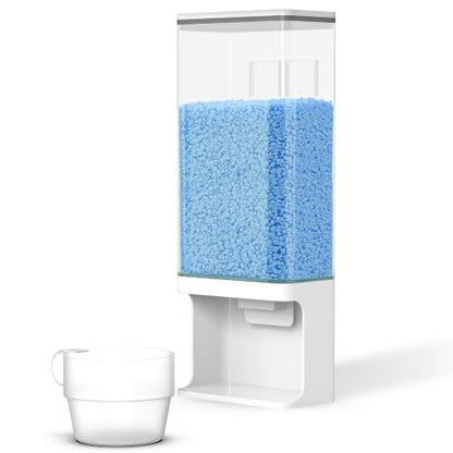 52.5 OZ Laundry Detergent Dispenser/Wall-Mounted Scent Booster Beads Dispenser for Laundry Room Storage, Suitable for Softener Beads/Sea Salt/Rice Dispenser/Sprinkles/Solid Grain Organize - size: 52.5 oz
