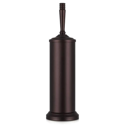 Bronze Toilet Brush and Holder Set, Stainless Steel Toilet Brush for Bathroom,Heavy Duty Bronze Toilet Bowl Brush and Holder,Deep Cleaning Modern Toilet Cleaner Brush -Space Saving, Covered Brush - color: Bronze