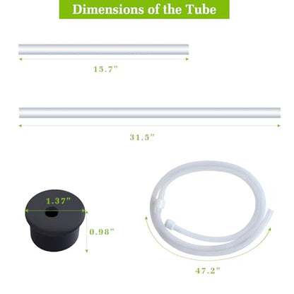 Sink Soap Dispenser Extension Tube Kit with Check Valve, 47" Under Sink Soap Dispenser Hose for Kitchen, Suitable for Most Dish Soap Containers, No More Refills The Little Bottle Again (2 Pack) - size: 2 Pack
