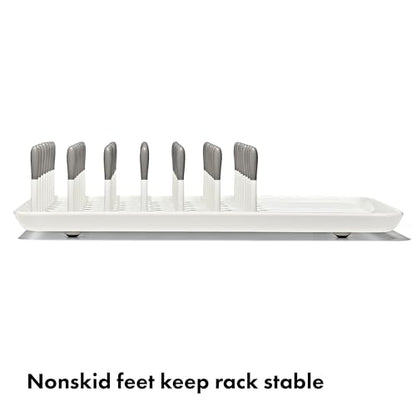 OXO Tot Baby Bottle Drying Rack, Gray, Newborn Essentials Must-Have