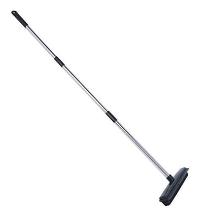 EBTOOLS Multifunction Telescopic Carpet Broom, Pet Hair Dust Removal Tool for Fluff Carpet Hardwood Floor Tile Window Daily Household, Black