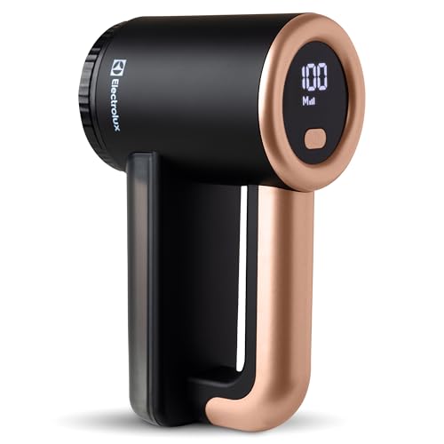 Electrolux Rechargeable Fabric Shaver | 3-Speed Lint Remover for Clothes & Furniture | Eliminates Fuzz & Pilling | Electric Lint Shaver with LED Display & Type-C Fast Charging Port - Black - color: Black