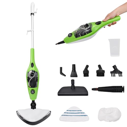 iMeshbean 10-in-1 Steam Mop, Floor Steamer, Carpet Steam Cleaner, Handheld Steam Cleaner for Laminate, Hardwood, Tile, Floor, Carpet Cleaning