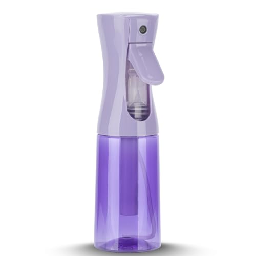 Spray Bottle for Hair (6.8OZ /200ML) Continuous Ultra Fine Mist Sprayer for Hair, Salons, Barber, Plants, Skin Care, Cleaning 1 Pack CLEAR PURPLE - color: Clear Purple, size: 200ml-1 Pack