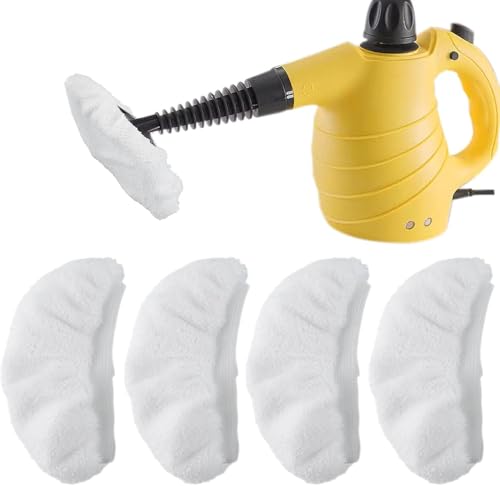 Steam Cleaner Accessories, Universal Reusable Steam Mop Pads, Steam Shot Attachments, Handheld Steam Cleaner Washable Microfiber Cloth (4 PCS) - color: 4 Pcs