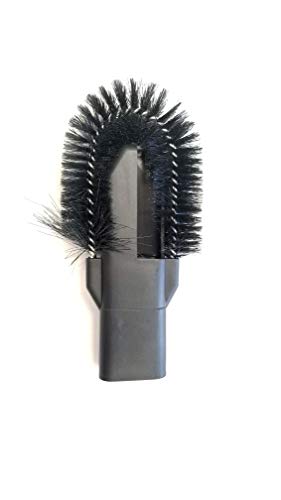 Universal 25" Long Flexible Crevice Tool with Detachable Brush for Dryer Lint, Under Furniture