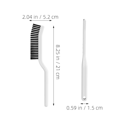 Amosfun 4pcs Hard Bristle Crevice Cleaning Brush 8.2" Gap Cleaning Tool for Kitchen Bathroom Window Tracks and Narrow Spaces - color: Multix2pcs, size: 21.00X5.20X1.50CMx2pcs