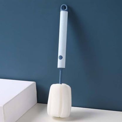 Bottle Brush，Water Bottle Cleaner Brush ，Sponge Brushes，Bottle Brushes for Cleaning，Long Handle Bottle Brush,Perfect for Bottles、 Water Bottles 、 Narrow Neck Containers(2pcs +2Sponge Refill)