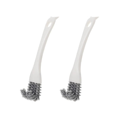 2 Pack Grill Cleaning Brush for BBQ Grill Grates, Kitchen Gap Cleaning Brush with Scraper, Detail Cleaning Tool for Stove Top, Sink, Oven Rack, Drain and Hard-to-Reach Areas