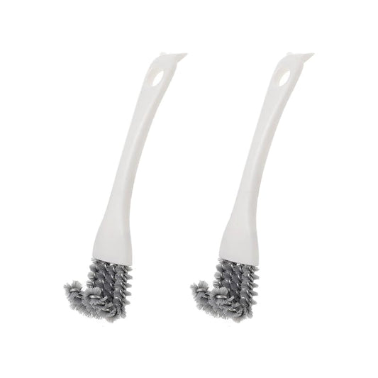 2 Pack Grill Cleaning Brush for BBQ Grill Grates, Kitchen Gap Cleaning Brush with Scraper, Detail Cleaning Tool for Stove Top, Sink, Oven Rack, Drain and Hard-to-Reach Areas