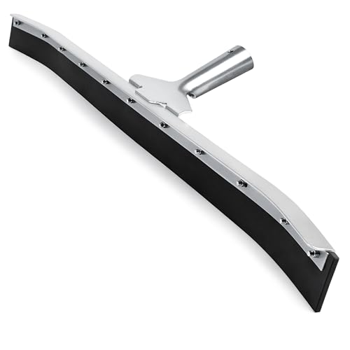 DSV Standard Curved Floor Squeegee 36’’, Rubber Blade Garage Squeegee, Taper Pole Connection - Handle Sold Separately for Tiles, Concrete and Asphalt - size: 36-inch