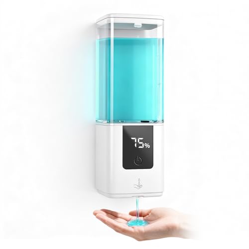 LAOPAO Automatic Soap Dispenser Wall Mount Rechargeable Liquid Soap Pump for Kitchen, Touchless Soap Dispenser for Dish/Hand/Shower Soap, Home & Commercial, 540ml, White - color: White, size: Liquid