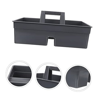 SOLUSTRE Thickened Portable Cleaning Basket Plastic Storage Organizer with Handle for Cleaning Supplies and Tools Versatile Tote for Home and Office Use