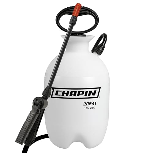 Chapin 20541 Pump Sprayer, 1‑Gallon, Foaming, Lawn & Garden, Translucent Poly Tank, Adjustable Nozzles, Anti‑Clog Filter, 12" Wand & 34" Reinforced Hose for Weed, Pest & Fertilizer Applications - size: 1-Gallon