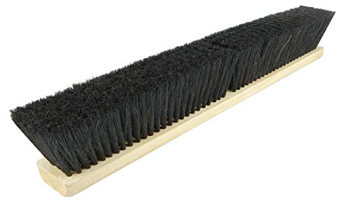 Weiler 42013 18" Fine Sweep Floor Brush, Black Horsehair & Polypropylene Fill - size: 18", style: Horsehair Poly Blend
