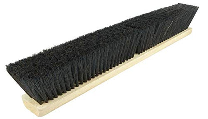 Weiler 42013 18" Fine Sweep Floor Brush, Black Horsehair & Polypropylene Fill - size: 18", style: Horsehair Poly Blend