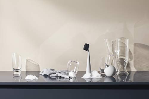 EVA SOLO | Dishbrush Silicone | Robust Washing-up Brush with a Practical & Effective Kitchen Scrubber Edge | Multipurpose Cleaning Brush | Danish Design, Functionality & Quality | Marble Grey - color: Marble Grey