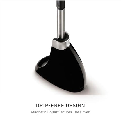 simplehuman Toilet Brush with Caddy Stainless Steel, Black - color: Black, size: Toilet Brush Only, style: Toilet Brush