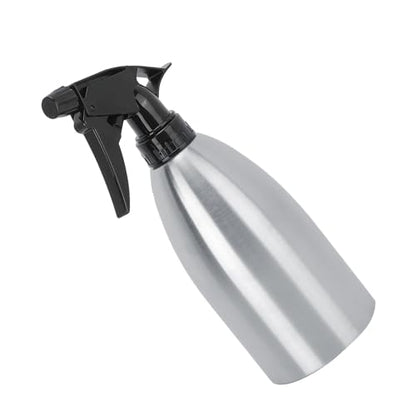 500mL Stainless Steel Watering Spraying Bottle, Adjustable Nozzle Can, Ergonomic Handle for Gardening Kitchen Outdoor Cooking Dishwashing, with ABS Nozzle