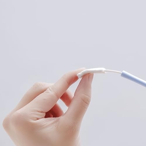 Multifunctional Crevice Cleaning Brush, Thin Gap Cleaning Tool for Small Spaces, Keyboard, Bathroom, Kitchen, Window Track, Dead Corners Cleaningh (Includes 30 Brush Heads + 1 Blue Handle)