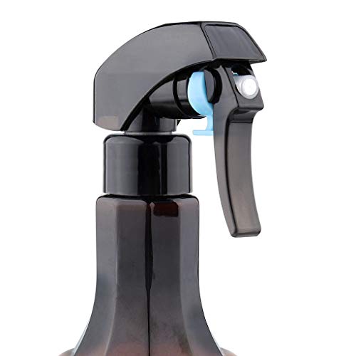 Spray Bottles, Adjustable Nozzle Small Heavy Duty Plastic Spray Bottles,Plastic Empty 14 Oz400 Ml Water Spray Bottle for Hair for Hairstyling Gardening Styling Cleaning Solutions Cooking Spraying - color: Brown