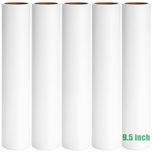 9.5 inch Lint Roller Refills Only, Fit for 9.4/9.45/9.5 inch Large Lint Rollers for Floor Carpet Couch, Extra Sticky Pet Hair Lint Roller Refill 5 Pack, Total 300 Sheets (9.5'' Wide) - size: 9.5'' Wide (Pack of 5, Total 300 Sheets)