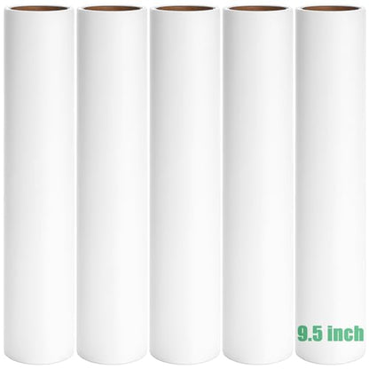 9.5 inch Lint Roller Refills Only, Fit for 9.4/9.45/9.5 inch Large Lint Rollers for Floor Carpet Couch, Extra Sticky Pet Hair Lint Roller Refill 5 Pack, Total 300 Sheets (9.5'' Wide) - size: 9.5'' Wide (Pack of 5, Total 300 Sheets)