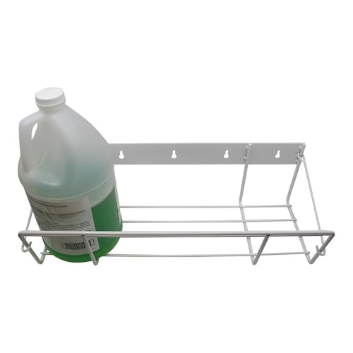 Wall Mount Jug Storage Rack – Heavy Duty Wire Organizer for 1 Gallon Jugs – Soap, Detergent, & Hand Sanitizer Holder – Space-Saving Wall-Mounted Liquid Storage