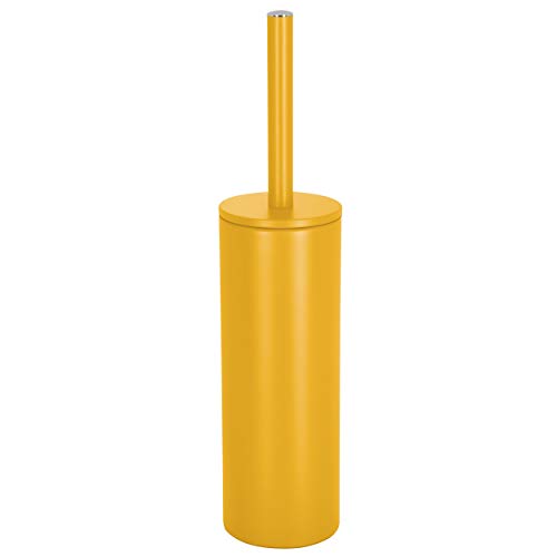 Spirella Toilet Brush with Stainless Steel Support Akira matt Yellow, Metal, 40 x 9.5 x 9.5 cm - color: Matte Yellow