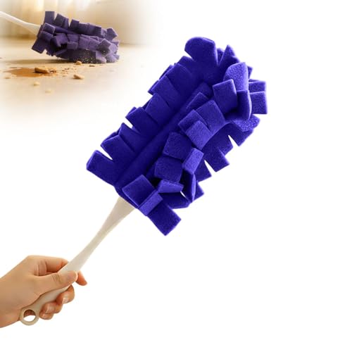Duster Refills Reusable,2026 New 360° Fleece Duster Refills Set,Reusable Duster Pads Washable for Ceiling Fan Window Kitchen Floor Car (2, Purple) - color: Purple