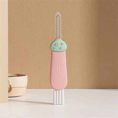 Creative Bendable Bottle Brush Cup Lid Multipurpose Scrubber for Narrow Spaces Home Kitchen Tool